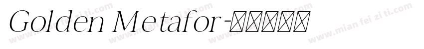 Golden Metafor字体转换